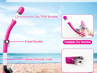 Snorkelset volwassenen roze - afbeelding 3 van  3