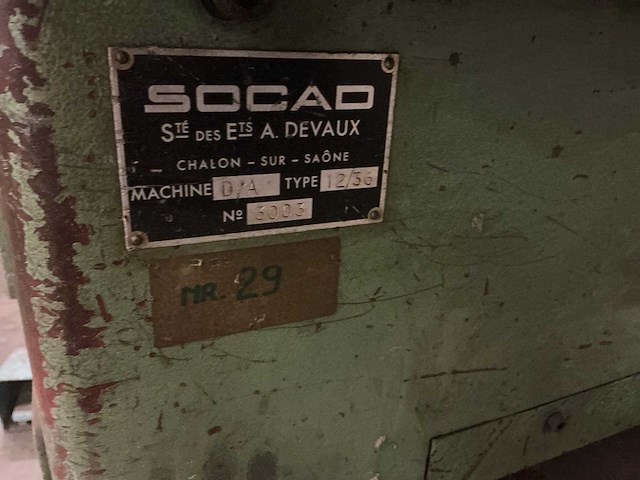 Socad da12-36 hoekschaarmachine - afbeelding 6 van  6