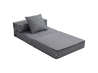 Sofa bed, fauteuil convertible 1-zitter fauteuil met 1 afneembaar kussenhoes - afbeelding 3 van  8