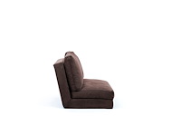 Sofa-bed met 2 zitplaatsen | comfort en stijl met metalen frame | bruin - afbeelding 4 van  9