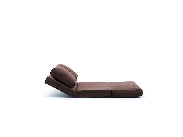 Sofa-bed met 2 zitplaatsen | comfort en stijl met metalen frame | bruin - afbeelding 5 van  9