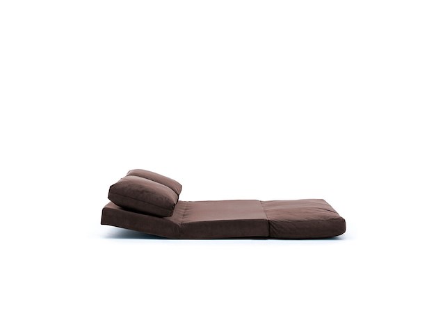 Sofa-bed met 2 zitplaatsen | comfort en stijl met metalen frame | bruin - afbeelding 6 van  9