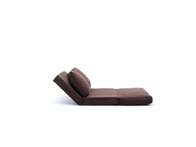 Sofa-bed met 2 zitplaatsen | comfort en stijl met metalen frame | bruin - afbeelding 7 van  9