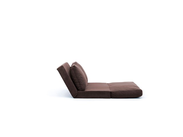 Sofa-bed met 2 zitplaatsen | comfort en stijl met metalen frame | bruin - afbeelding 8 van  9