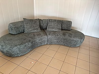 Sofa curved groene uitvoering - afbeelding 2 van  2
