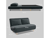 Sofa, extra bed, rugleuning verstelbaar in 3 standen - afbeelding 4 van  8