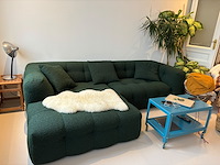Sofa groene teddy stof - afbeelding 2 van  2