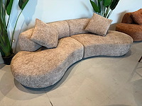 Sofa taupe curved