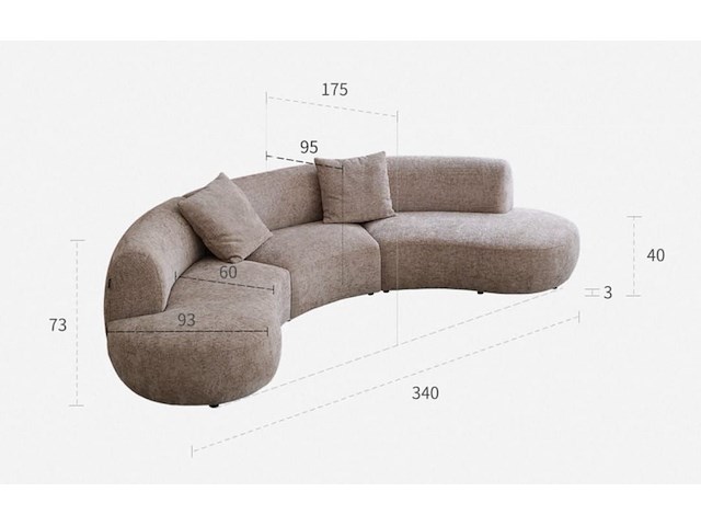 Sofa xxl in groene uitvoering - afbeelding 1 van  2