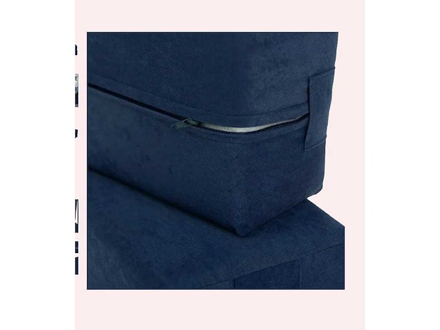 Sofa zonky- kinderzetel- nieuw - blauw - 136x68x46cm - afbeelding 2 van  4