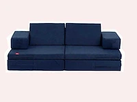 Sofa zonky- kinderzetel- nieuw - blauw - 136x68x46cm - afbeelding 1 van  4