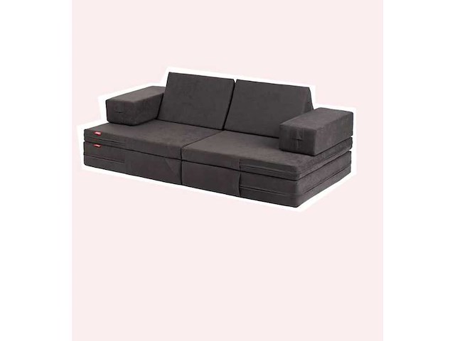 Sofa zonky- kinderzetel- nieuw - grijs - 136x68x46cm - afbeelding 1 van  4