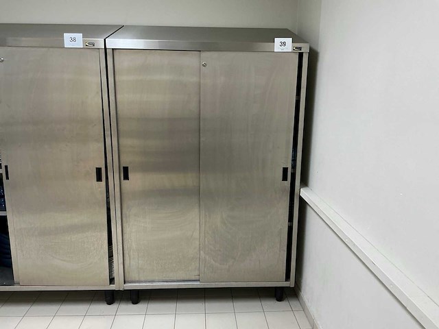 Sofinor rvs opbergkast - afbeelding 1 van  9
