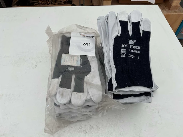 Soft touch werkhandschoenen (24x) - afbeelding 1 van  1