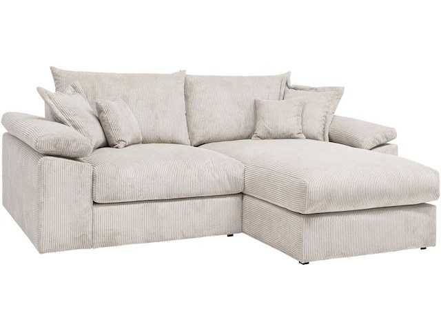 Soft&cosy xl hoekbank - omkeerbaar - beige touwstof - afbeelding 14 van  14