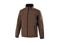 Softshell - & bodywarmer - mouwen afritsbaar brons zwart maat 3xl (10x) - afbeelding 1 van  1