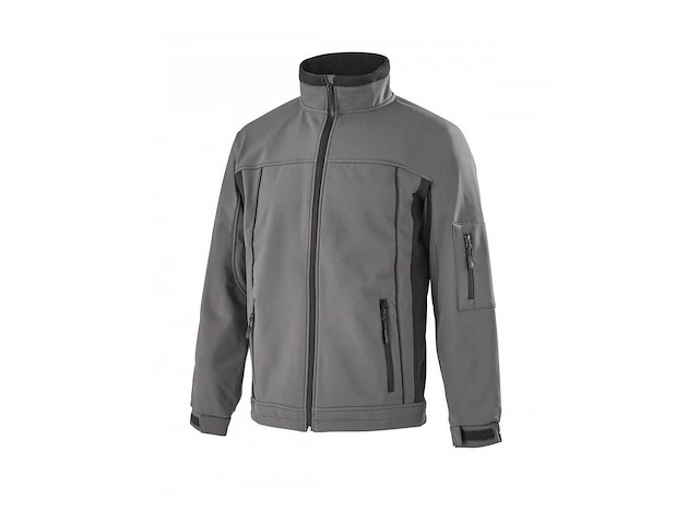 Softshell - & bodywarmer - mouwen afritsbaar grijs zwart maat m (10x) - afbeelding 1 van  1