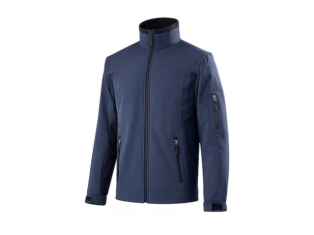 Softshell - & bodywarmer - mouwen afritsbaar navy maat xl (10x) - afbeelding 1 van  1