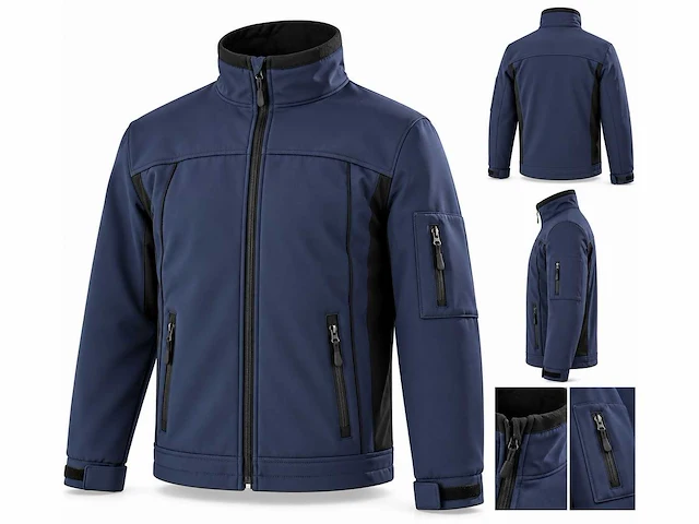 Softshell - t216 - jas marine maat s (10x) - afbeelding 1 van  1