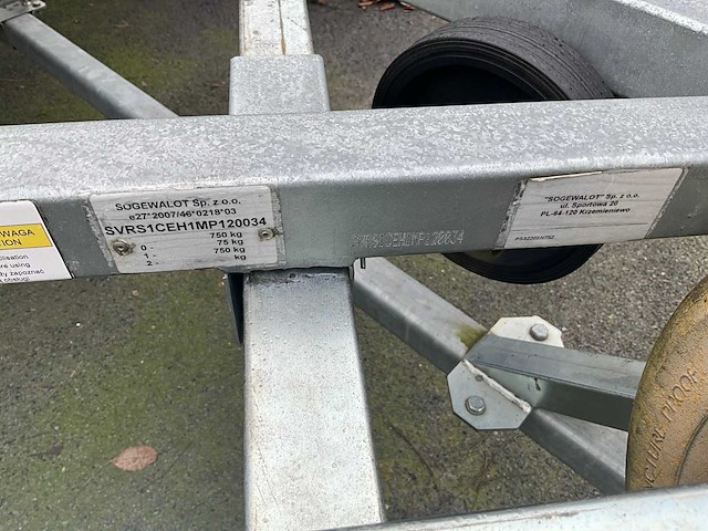 Sogewalot aanhangwagen voor jacuzzi transport - afbeelding 5 van  7