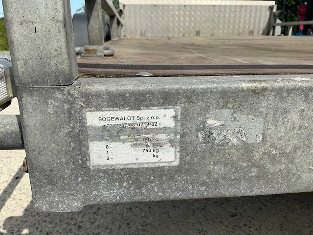 Sogewalot sg1300 trailer platte laadbak - afbeelding 12 van  12
