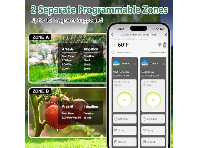 Soguyi smart wifi irrigatie controller - afbeelding 3 van  3