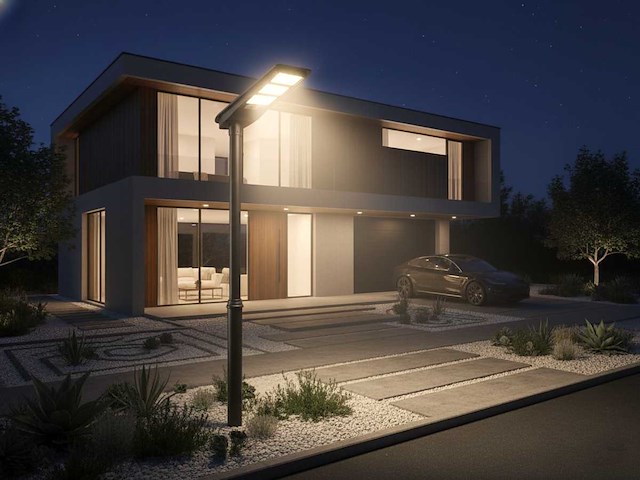 Solar 3000k 1500lm led straatverlichting met remote (4x) - afbeelding 6 van  6