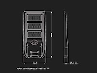 Solar 3000k 1500lm led straatverlichting met remote(4x) - afbeelding 5 van  6