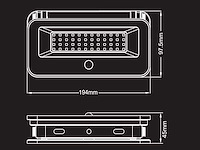 Solar 400lm led 3in1 kleur cct breedstraaler met sensor(4x) - afbeelding 4 van  4