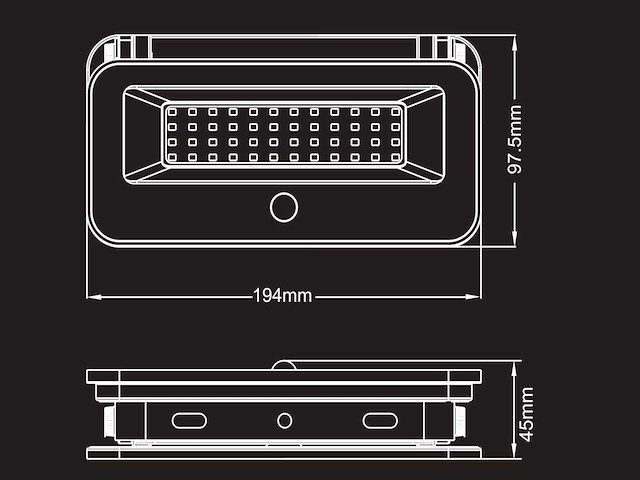 Solar 400lm led 3in1 kleur cct breedstraaler met sensor(8x) - afbeelding 6 van  7