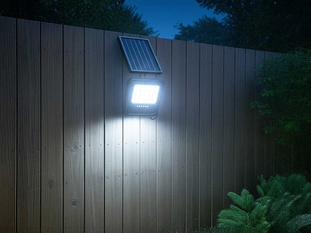 Solar 500 lumen led breedstraaler met remote (8x) - afbeelding 7 van  10