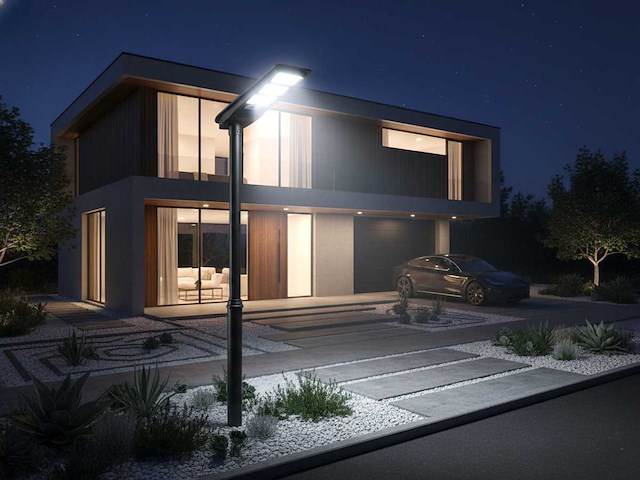 Solar 5000k 1500lm led straatverlichting met remote (32x) - afbeelding 1 van  5