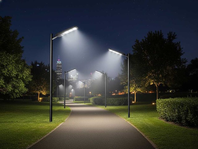 Solar 5000k 1500lm led straatverlichting met remote(12x) - afbeelding 1 van  5