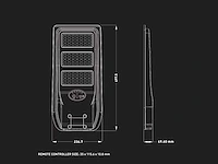 Solar 5000k 1500lm led straatverlichting met remote(4x) - afbeelding 4 van  7