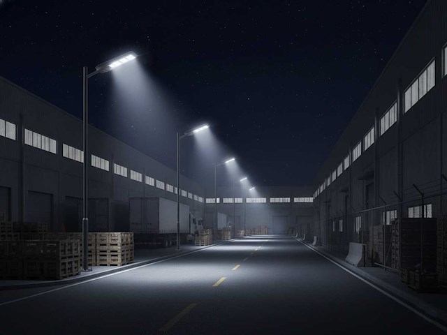 Solar 5000k 1500lm led straatverlichting met remote(4x) - afbeelding 4 van  5