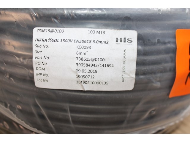 Solarkabel 1x6mm², zwart 100m - afbeelding 2 van  2