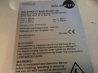 Solarwatt m220-60-gts ak zonnepaneelset - 34-delige pallet - afbeelding 4 van  4