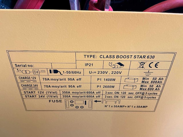 Soldatech bc 630a mobiele acculader booster 12/24 v - afbeelding 3 van  3