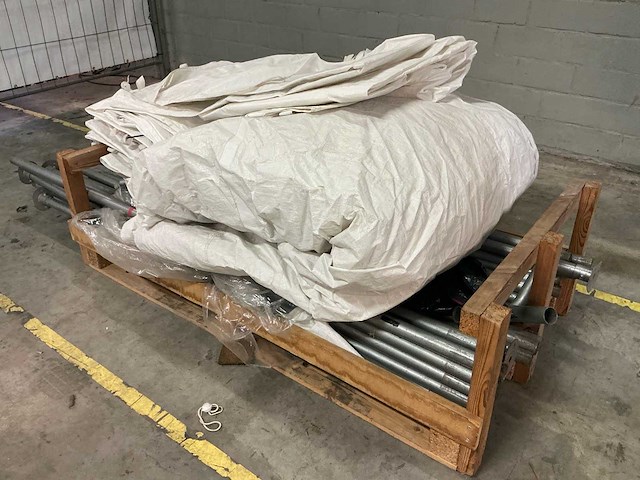 Solid green - partytent (2x) - afbeelding 5 van  6