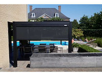 Solidcube - 4m screen voor terrasoverkapping - elektrisch