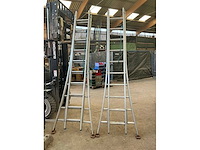 Solide 2 x 10 alu schuifladder (2x) - afbeelding 2 van  4