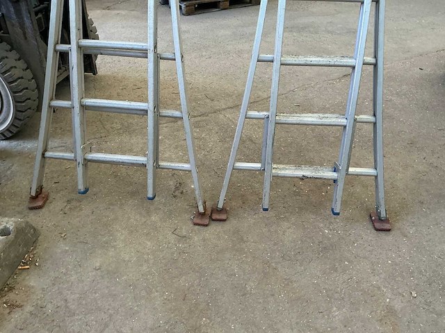 Solide 2 x 10 alu schuifladder (2x) - afbeelding 3 van  4