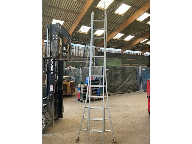 Solide 2 x 12 2-delige schuifladder - afbeelding 1 van  4