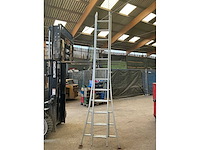 Solide 2 x 12 2-delige schuifladder - afbeelding 1 van  4