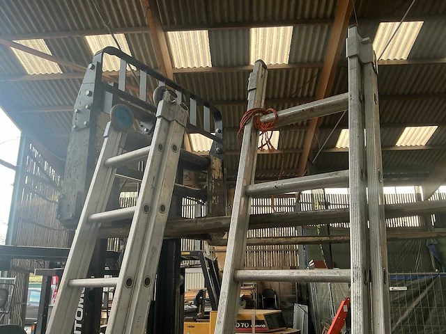 Solide 2x10 2 delige schuifladder (2x) - afbeelding 3 van  3