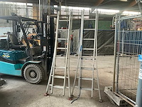 Solide 2x8 2 delige schuifladder (2x) - afbeelding 1 van  4