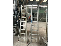 Solide 2x8 2 delige schuifladder (2x) - afbeelding 2 van  4