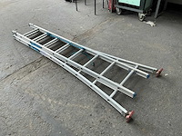 Solide 2x8 aluminium schuifladder - afbeelding 1 van  4