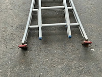 Solide 2x8 aluminium schuifladder - afbeelding 2 van  4