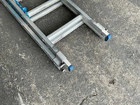 Solide 2x8 aluminium schuifladder - afbeelding 3 van  4